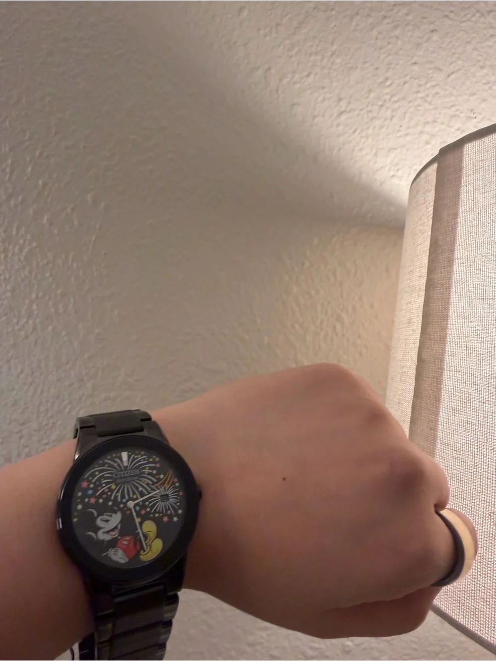 Citizen Black Mickey Mouse Fireworks Dial Watch